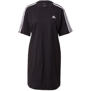 Adidas Essentials 3-Streifen Single Jersey Boyfriend T-Shirt-Kleid Black S
