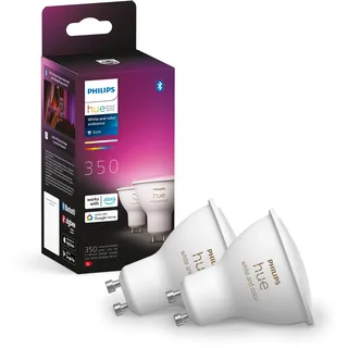 Philips Hue White & Color Ambiance GU10 Doppelpack LED Lampe Mehrfarbig