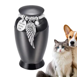 Beiykhera Urnen Für Hunde Als Haustiere | 7,0 cm Metallischer Aschenbehälter Für Andenken - Kleine Urne | Für Katzen, Tiere Und Welpen Zur Beerdigung, Als Andenken Und Für Die Dekoration Von Zuhause