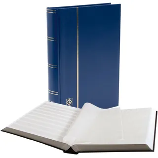 Leuchtturm Briefmarken Einsteckbuch Basic Einband unwattiert in Blau, DIN A4