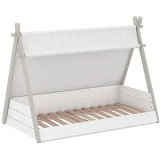 habeig Kinderbett TIPI 70 x 140 cm Holz weiß