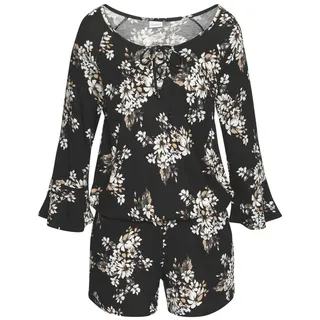 LASCANA Overall Damen schwarz-creme-bedruckt Gr.34