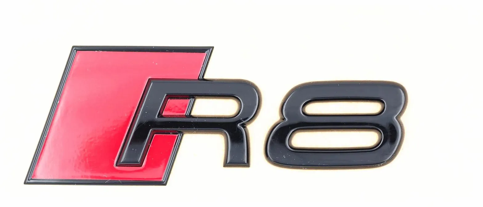 Original Audi R8 Schriftzug Schwarz Heckklappe