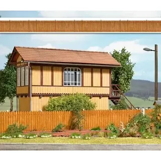 BUSCH 10243 SPUR 0 Bretterzaun aus Echtholz