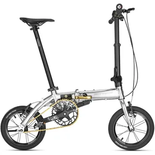 Kcolic 14 Zoll leichtes Mini Faltrad, kleines tragbares Fahrrad, Faltrad für Erwachsene, Studentenauto B,14inch