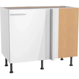 OPTIFIT Eckunterschrank Rurik986 100 x 65 x 58,4 cm Weiß