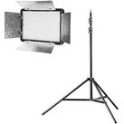 Walimex pro pro LED Versalight 500 Bi Color Set inkl. (Flächenleuchte), Dauerlicht, Schwarz