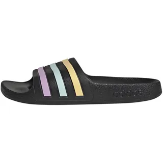 Adilette Aqua Slides Kids RUTSCHEN, core Black/orange Tint/Halo Mint, 29 EU