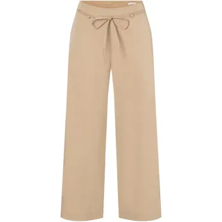 MAC »CHIARA BELT cropped«, Wide Fit, mit geradem, weitem Bein beige