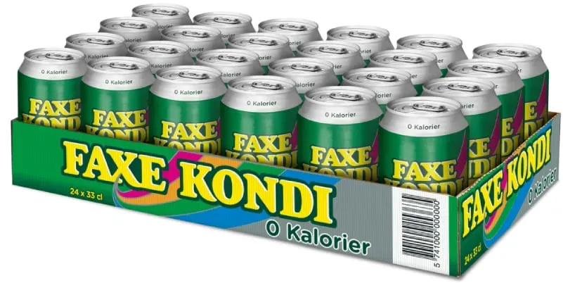 Faxe Kondi 0 Kalorien Erfrischungsgetränk 24 x 330 ml