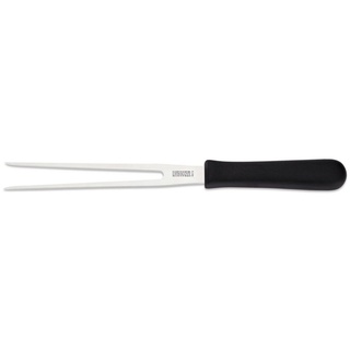 GIESSER Fleischgabel Wurstgabel 9437 18-21, Gerade Zinken; Rostfrei; Spülmaschinenfest; Rutschfest schwarz 18 cm
