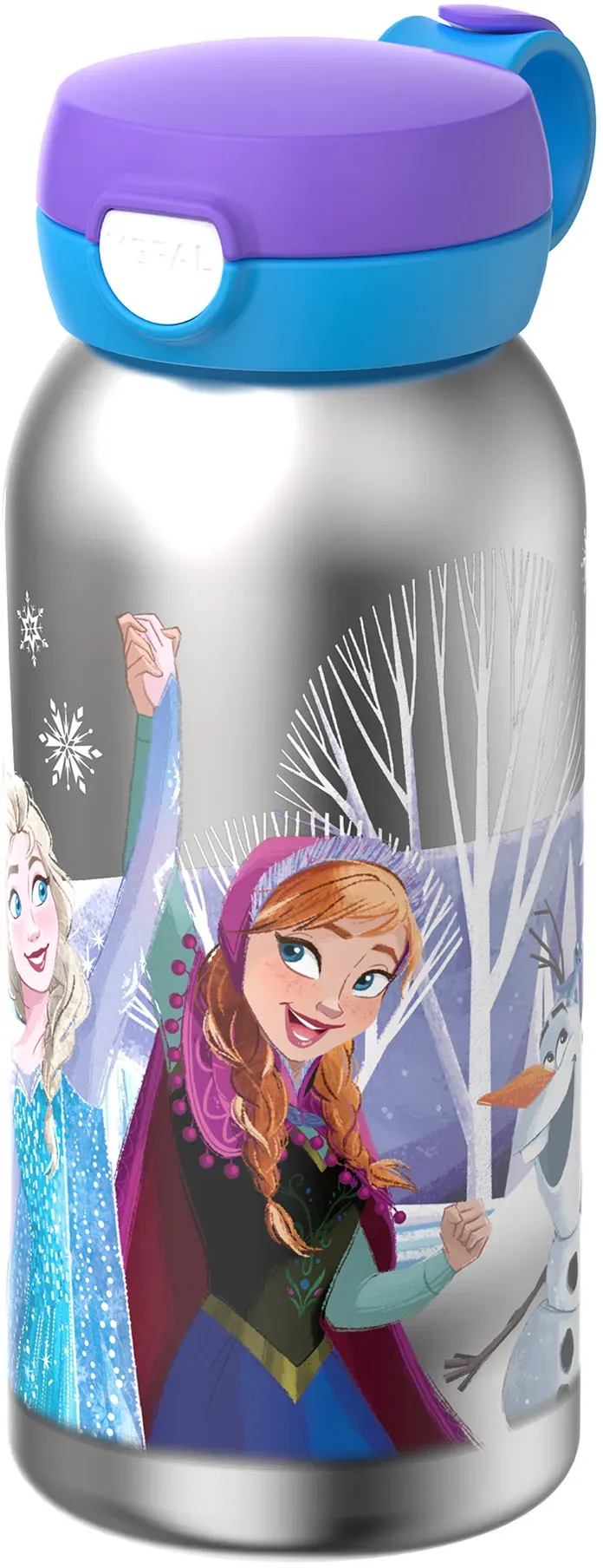 MEPAL Edelstahl-Trinkflasche mit Klappdeckel CAMPUS 0,6 Liter FROZEN FRIENDS
