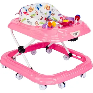 Tobi Gehfrei Lauflernhilfe Lauflernwagen Babywalker mit Spielset Rosa - Rosa