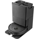 ROBOROCK Saugroboter "mit Wischfunktion Roborock QREVO MaxV Black, FlexiArm Design", schwarz, B:60cm H:44,3cm T:60,1cm, Saugroboter, Reactive AI Hinderniserkennung, 7.000 PA HyperForce