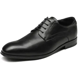 Bruno Marc Herren Anzugschuhe Schnürhalbschuhe Klassischer Business Derby Oxford Hochzeit Schuhe Schnürschuh,Size 45,Schwarz,SBOX229M-E - 45 EU