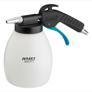 HAZET Soda Strahlpistole 9045P-1 inklusive verschiedener Düsen und 1kg Mineralstrahlmittel - ergonomischer Handgriff mit optimierter Übersetzung - für beschädigungsfreies Reinigen und Entlacken