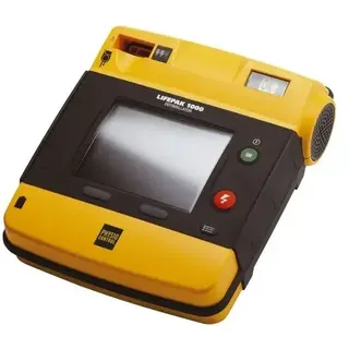 LIFEPAK® 1000 mit EKG-Anzeige und dreipoligem EKG-Kabel