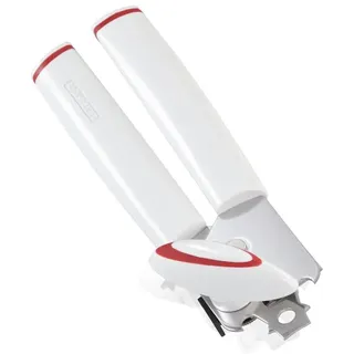 Leifheit Dosenöffner Lifty ComfortLine-Serie, für einfaches Öffnen ohne Kraftaufwand, Deckelöffner, Flaschenöffner, inklusive Kapselheber, weiß