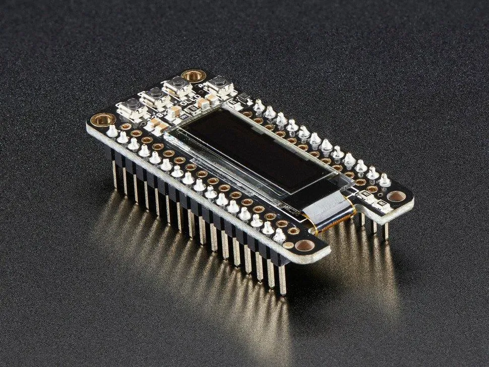 Adafruit FeatherWing OLED - 128x32 OLED Add-on für Feather