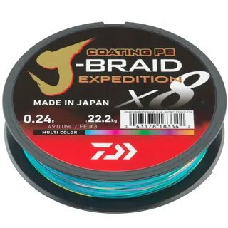 Daiwa J-Braid Expedition X8E 0.20mm-300m Farbe Multicolor