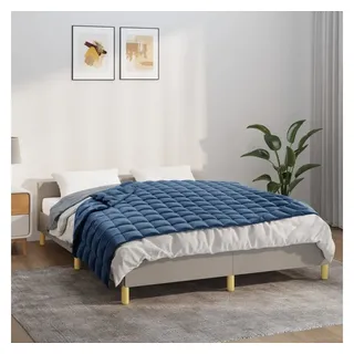 vidaXL Gewichtsdecke Blau 140x200 cm 6 kg Stoff