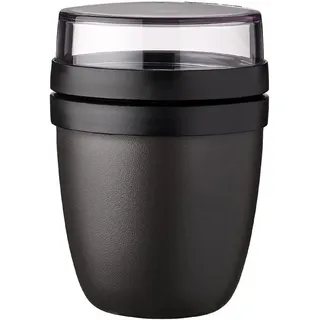 Lunchpot Ellipse schwarz 10,7 x 15,1 x 10,7 cm 0,5 l + 0,2 l