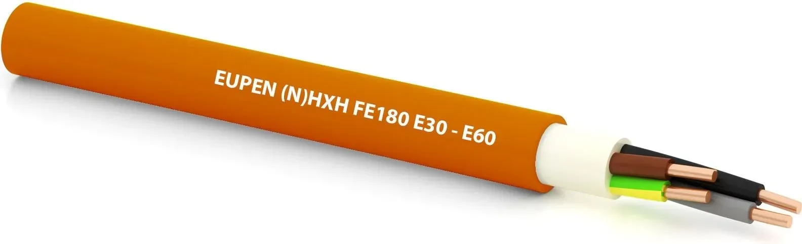 Eupen NHXH E30 3x2,5RE Starkstromkabel halogenfrei, Schnittware, orange