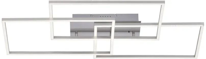 LED Deckenleuchte, stahlfarben, modernes Design, CCT-Steuerung, Flur