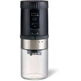 Tchibo akkubetriebene Kaffeemühle Schwarz/Silber