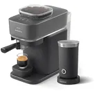 PHILIPS BAR303/60 Baristina + Milchaufschäumer BAR311/60 Espressomaschine Schwarzgrau