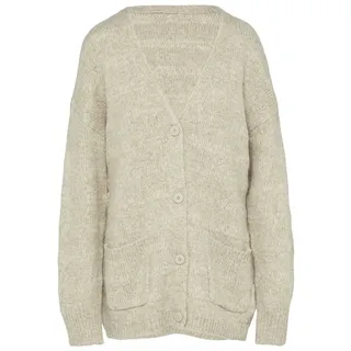 QS Strickjacke mit dezenter Struktur, Damen, Beige, M