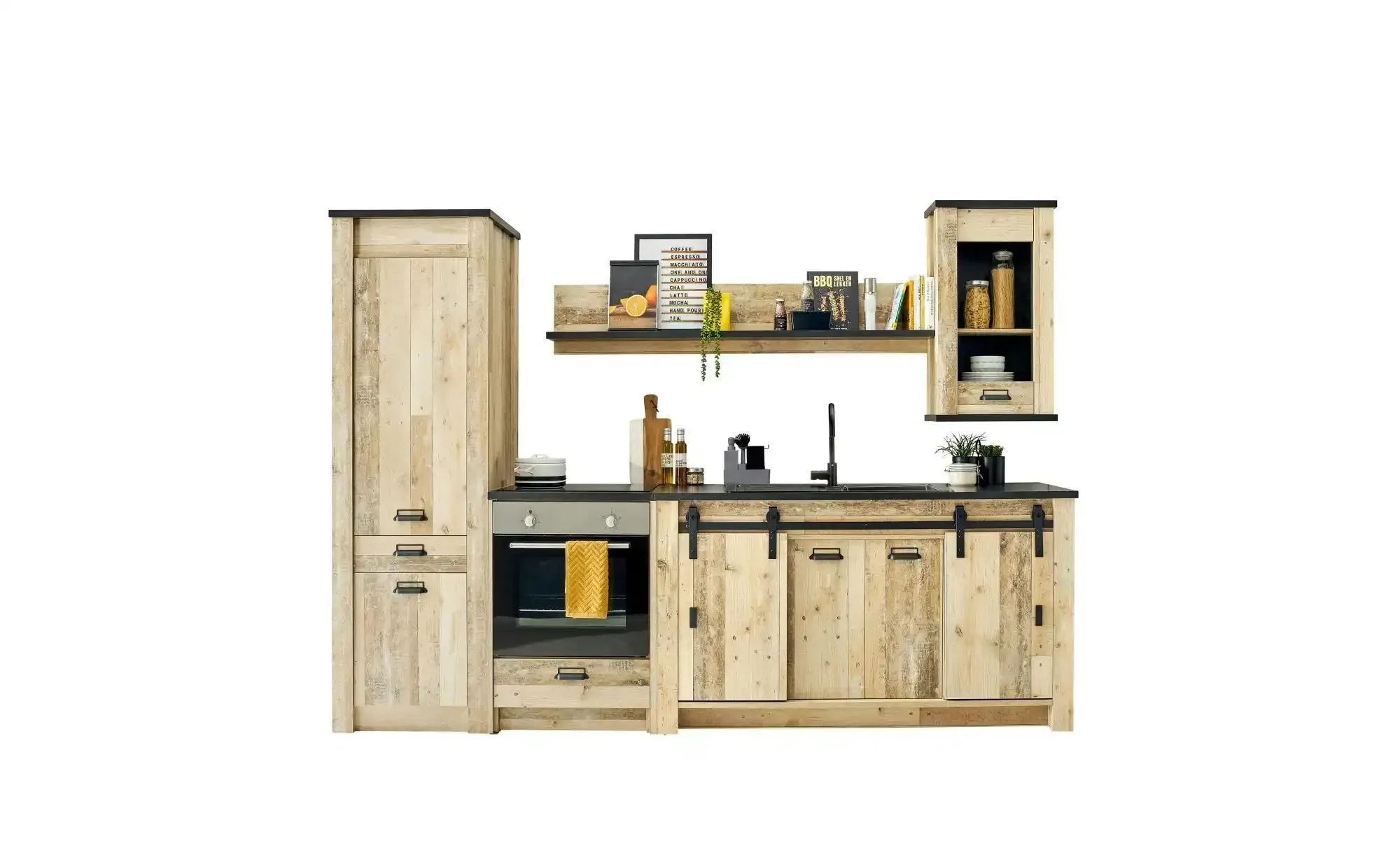 Kombi 1PPAKC   ¦ holzfarben ¦ Maße (cm): B: 161 H: 93