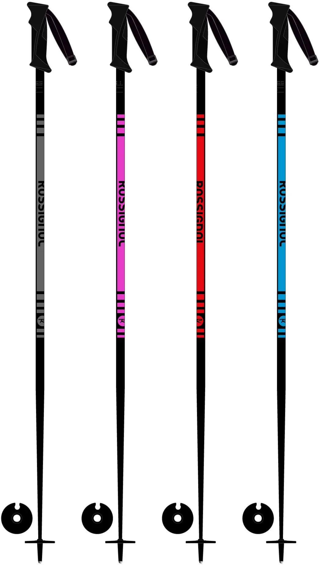 Rossignol STOVE PIPE - Skistöcke Alpin - 1 Paar - 105cm pink