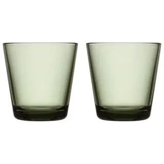 Iittala Kartio Trinkglas 21cl 2er Set Tannengrün