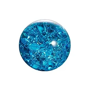 HXSCOO Kristall Feng Shui Ball Brunnen Bonsai Glaskugel EIS Knacken Ball Hausgarten Dekoration Ornamente Knackende Kugel (Color : Sky Blue, Size : 30mm)
