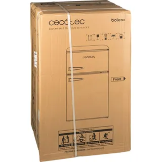 Cecotec Bolero CoolMarket 2D Origin Retro-Kühlschrank (86 l, 897 mm hoch, Schwarz)