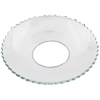 Wiedemann Glas-Kerzenmanschette (Tropfenfänger) "Gezackt" für Kerzen bis Ø 25 mm (Spitzkerzen, Tafelkerzen)