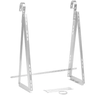 Revolt Balkongeländer-Halterungen für Solarmodule bis 77cm, 20° - 60° Neigung