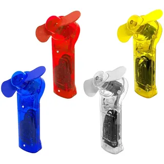 EAXUS 4er Set Mini Handventilator Taschenventilator Tragbarer Miniventilator Inkl. Umhängeband Hand Büroventilator Ventilator