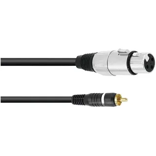 Omnitronic Adapterkabel [1x Cinch-Stecker - 1x XLR-Buchse 3 polig] 2.00 m Audio Kabel