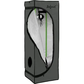 Zelsius Grow Tent 60 x 60 x 180 cm grau/schwarz Pflanzenzucht Indoor