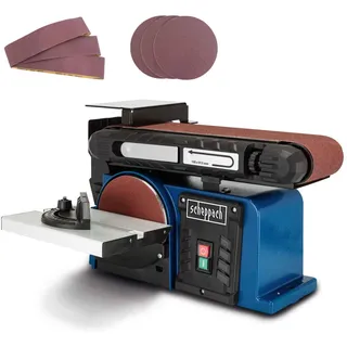 SCHEPPACH Band- und Tellerschleifer BTS900 mit 3x Schleifbändern und Schleifscheibe