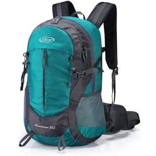 G4Free 35L Wasserdichter Wanderrucksack mit Regenschutz Outdoor Rucksack Trekking Daypacks für Camping Wandern und Klettern