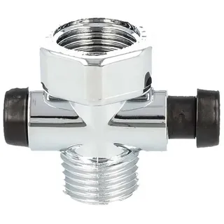tecuro Duschstopp - Wasserstop für Handbrause Duschbrause - verchromt - tecuro