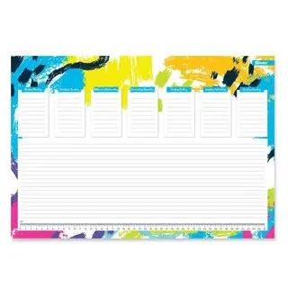 Spirit Schreibunterlage TTS 402017, mehrfarbig, Papier, 30 Blatt, mit Wochenplan, 48 x 33cm