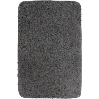 nyvi Badematte NYVISpa Lasalle - Badezimmerteppich - Rutschfest, Saugfähig, Schnell Trocknend, Fußbodenheizung geeignet, Waschbar, Weich Farbe:Grau;Größe:Badematte 60x90 cm