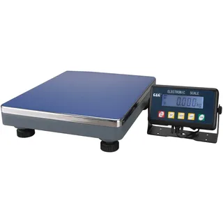 G&G PSE150, 150kg/20g Personenwaage, Edelstahl, Blau, LCD Display, Tara-Funktion, Automatische Ausschaltfunktion