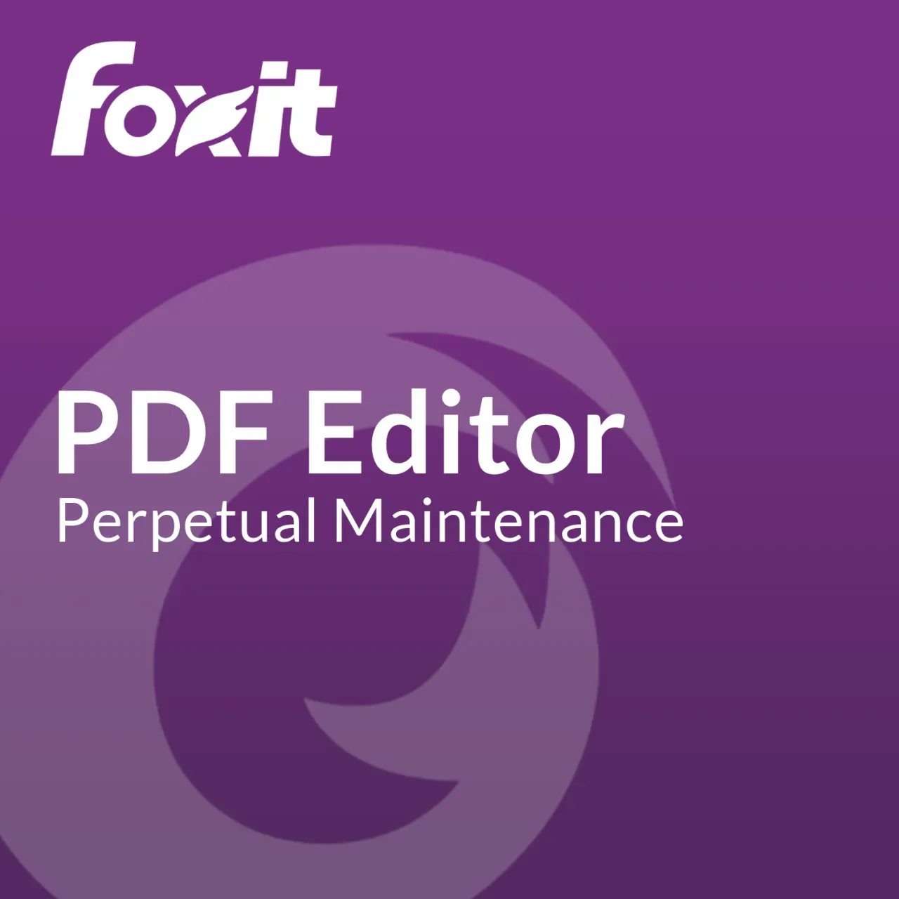 Foxit PDF Editor Perpetual Maintenance
