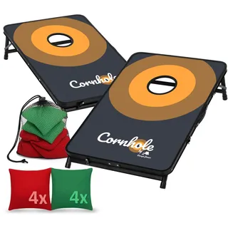 Cornhole Spiel Outdoor Spiel Set 90 x 60 cm Sackloch Spiel Wurfspiel CampFeuer