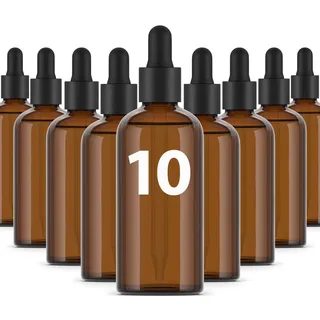 Essenciales Pipettenflasche 100ml - 10 Stücke Braunglasflasche